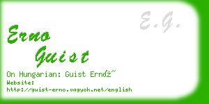 erno guist business card
